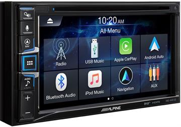 Alpine INE-W611D Autoradio med CD/DVD, Navigation, DAB+, Apple CarPlay og Android Auto profil home screen