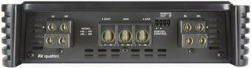 Audison Voce AV quattro 4-kanals forstærker med aktivt delefilter til bil side terminaler/site terminals