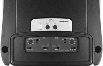 Audison Voce AV quattro 4-kanals forstærker med aktivt delefilter til bil top delefilter/top crossover