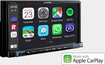 Alpine INE-W720D Autoradio med Navigation, DAB+, Apple carplay, Android auto, Bluetooth og USB Apple Carplay
