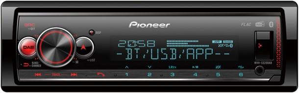Pioneer MVH-S520DAB Autoradio med Bluetooth, DAB+, USB og AUX forside/front