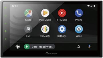 Pioneer SPH-DA250DAB Autoradio med Apple CarPlay, Android Auto og DAB+ forside Android Auto/front Android Auto