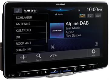 Alpine iLX-F905D HALO9 V2 Autoradio med trådløs Apple Carplay DAB visning