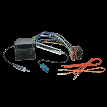ISO adapter til Audi, Seat, Skoda & VW Med en Fakra antennestik