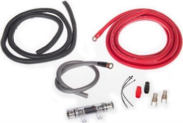 Kabelsæt til montering af forstærker i bil 50mm² OFC kabler og sikring/cables and fuse