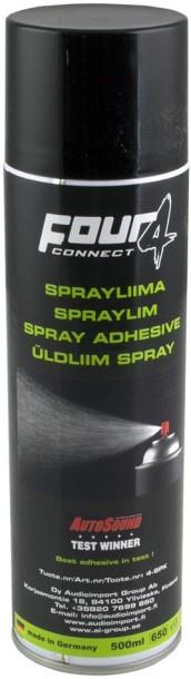4Connect Spraylim 500ml forside/front