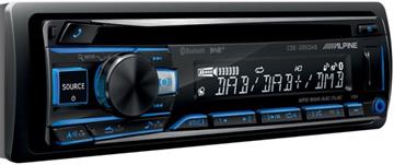 Alpine CDE-205DAB Autoradio med CD, DAB+, Bluetooth, USB og AUX profil