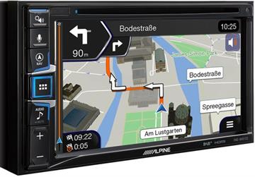 Alpine INE-W611D Autoradio med CD/DVD Navigation, DAB+, Apple CarPlay og Android Auto profil navigation