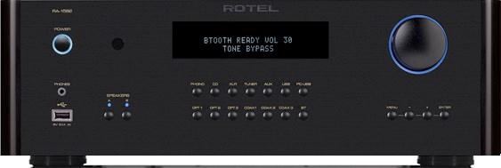 Rotel RA-1592 Integreret forstærker med MM RIAA, XLR og DAC Sort forside/front
