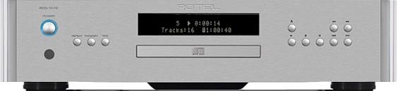 Rotel RCD-1572 Sølv CD afspiller med DAC forside/front