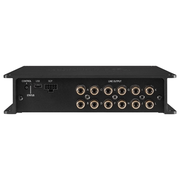 Helix DSP Ultra S 12-kanals DSP Forside/Front udgange