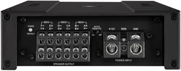 Helix M Six DSP 6-kanals forstærker med 10-kannals DSP processor til bil side højttaler og strømkabler terminaler