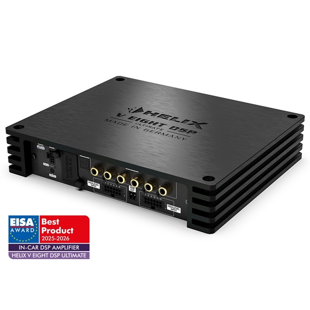 Helix V Eight DSP Ultimate 8-kanals forstærker med DSP Profil top