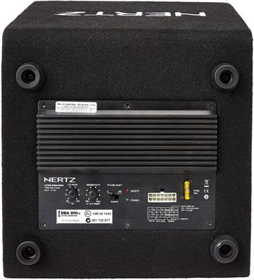 Hertz DBA 200.3 Aktiv subwoofer i kabinet 8" bagside/back