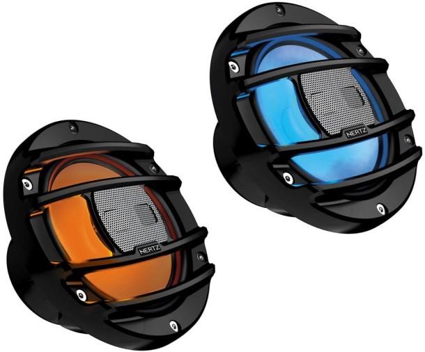 Hertz PowerSports HMX 6.5 S-LD 6.5" Coaxial højttalersæt med RGB belysning til Harley, motorcykel og ATV