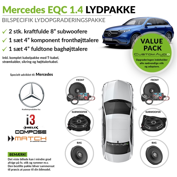 Mercedes EQC 1.4 højttaler lydpakke