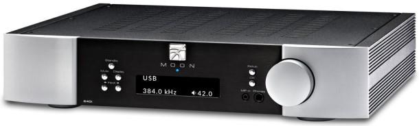 Moon 240i Neo Integreret forstærker med MM RIAA og DAC forside/front sølv og sort