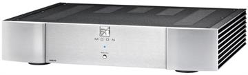 Moon 400M Neo 1-kanals monoblok effektforstærker profil forside/front sølv
