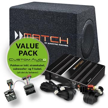 Match Plug & Play lydpakke med to 6.5" subwoofer forside