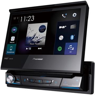Pioneer AVH-Z7200DAB Autoradio med flipskærm, Apple CarPlay, Android Auto, DAB+ og CD/DVD afspiller profil home screen