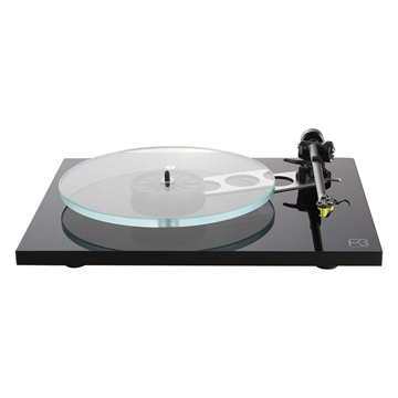 Rega Planar 3 sort med Exact Pick-up Forside/Front