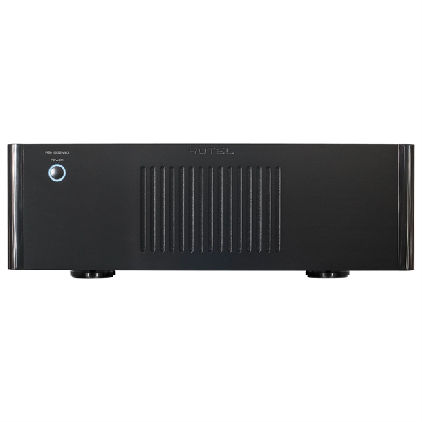 Rotel RB-1552 MK2 Sort 2-kanals effektforstærker Forside/Front