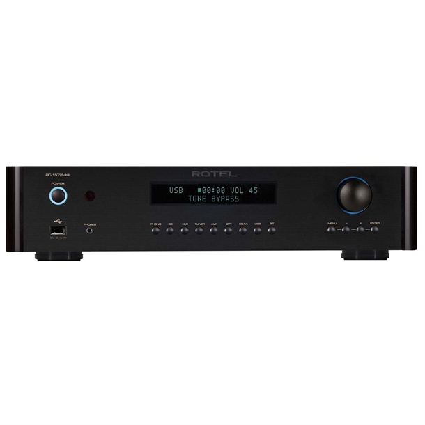 Rotel RC-1572 MK2 Sort Forforstærker med DAC Forside/Front