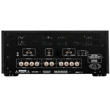 Rotel RMB-1555 Sort 5-kanals effektforstærker til hjemmebiograf Bagside