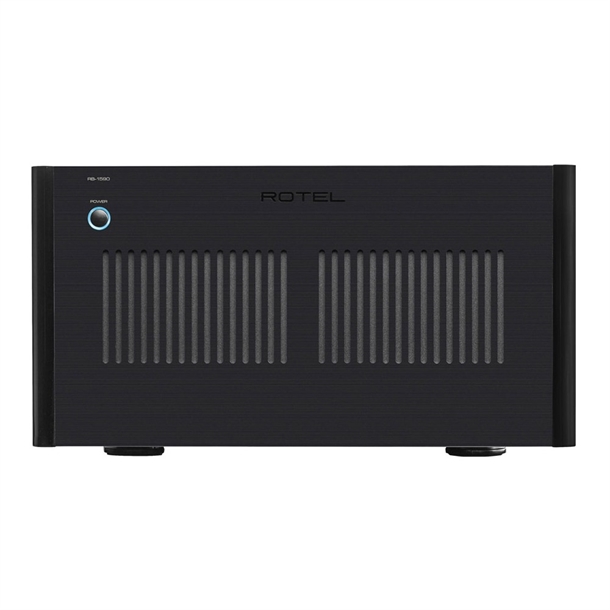 Rotel RB-1590 Sort 2-kanals effektforstærker Forside/Front