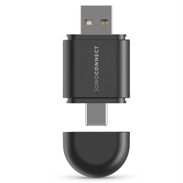 Trådløs Apple CarPlay & Android Auto Adapter med USB-A/USB-C