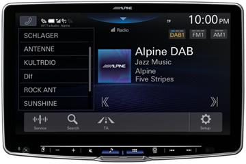 Alpine iLX-F115D Halo 11 Autoradio med trådløs Apple Carplay DAB visning