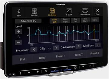 Alpine iLX-F905D HALO9 V2 Autoradio med trådløs Apple Carplay EQ lydindstillinger
