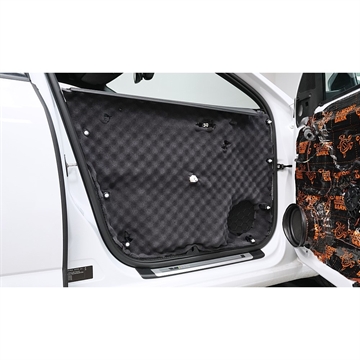 Comfort Mat Soft Wave 15 mm Grå blød æggebakkeskum Monteret på dørbeklædning