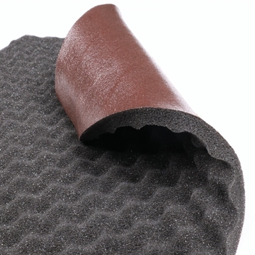 Comfort Mat Soft Wave 15 mm Grå blød æggebakkeskum Profil forside/front