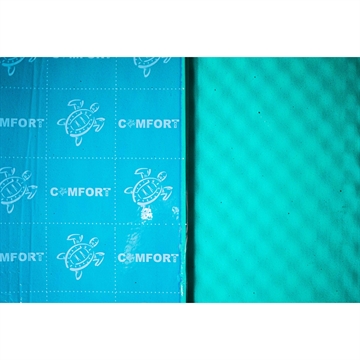 Comfort Mat Soft Wave Expert 15 mm Turkis blød æggebakkeskum Bagside