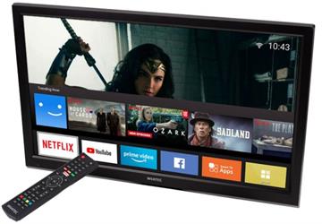 24" Smart TV med tuner til bil og lastbil 12/24 Volt profil forside/front