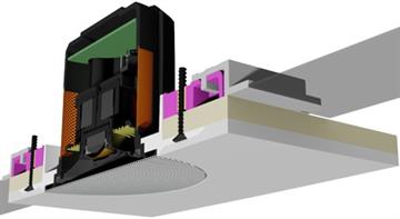 Monitor Audio CFB3-R Flush Fit Rundt monteringskit til CF230 og ICS-8 profil forside/front