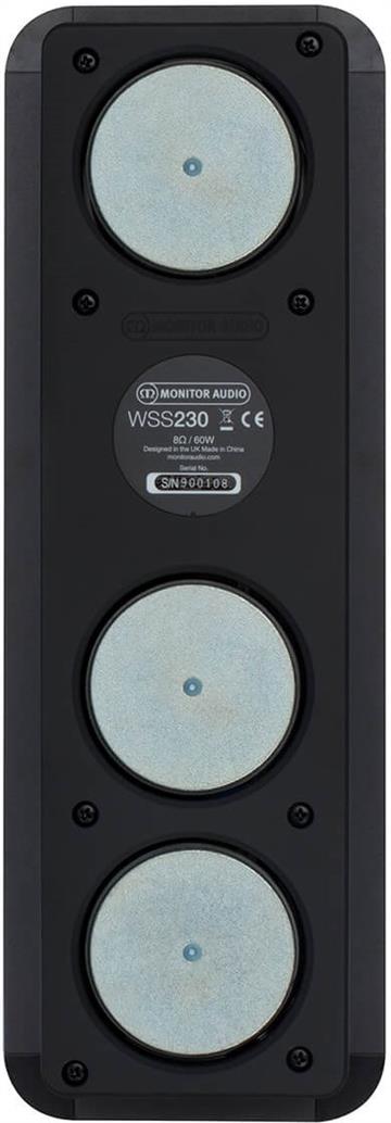 Monitor Audio Super Slim WSS230 Indbygningshøjttaler til væg 3" bagside/back