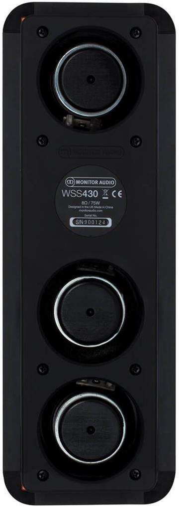 Monitor Audio Super Slim WSS430 Indbygningshøjttaler til væg 3" bagside/back