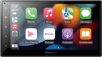 Pioneer SPH-DA360DAB Autoradio med trådløs Apple CarPlay, Android Auto og DAB+ forside/front med Apple Carplay