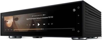Rose RS150B Sort HiFi Netværks Musik og Video streamer med DAC Sort profil forside/front