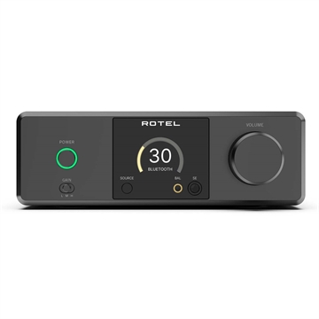 Rotel DX-3 Sort Høretelefon forstærker med DAC Forside/Front