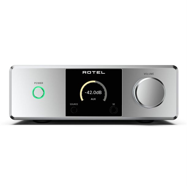 Rotel DX-5 Sølv Integreret forstærker med DAC Forside/Front