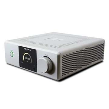 Rotel DX-5 Sølv Integreret forstærker med DAC Profil forside/front